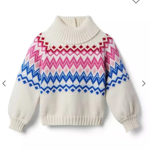 Janie and Jack Fair Isle Turtleneck Sweater Outfit - Picture 9 of 9